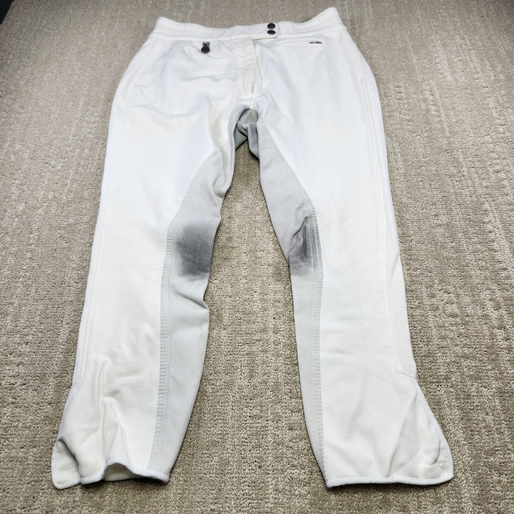 Pikeur Equestrian Riding Breeches Women 34 Knee Patch White Horse Pants Eu 46